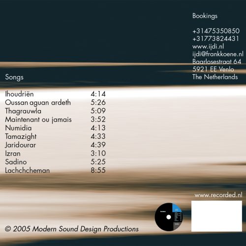 CD  Ijdi Studio Recorded.nl 2005 Production Frank Koene (incl verzending Nederland) - Afbeelding 8