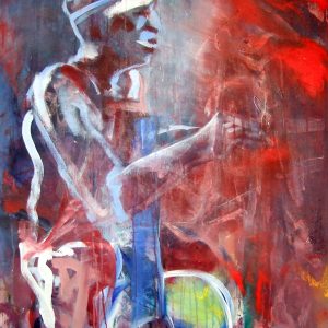 Gesso acryl FK Passion Painting circa 1980